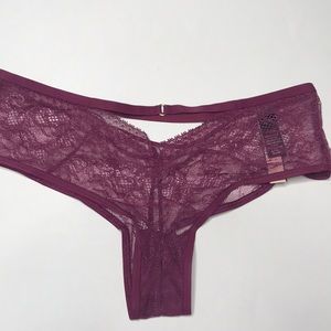 Victorias Secret Strappy Lace Sheer Cheeky Panties Size Small